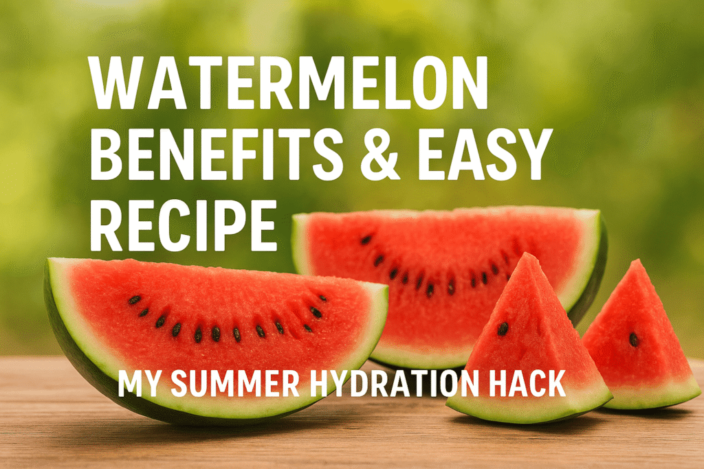 Watermelon Benefits & Easy Recipe – My Summer Hydration Hack