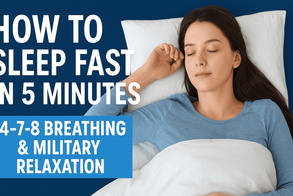 how to sleep fast in 5 minutes